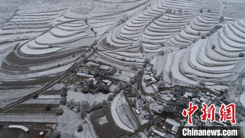 甘肃多地现“半框秋色半框雪”局地面临暴雪或降温考验