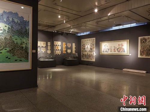 大量丝路书画艺术作品亮相兰州多角度展现敦煌文化保护发展