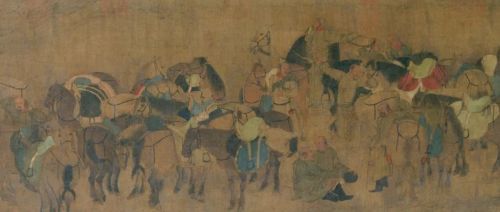 五代 胡瓌（传）《卓歇图》卷（局部）