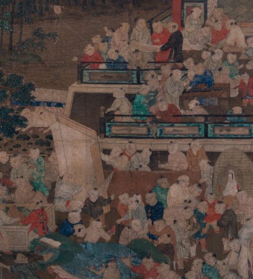 宋人 《百子嬉春图》页（局部）
