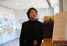 兰州大学访美学者燕昱在北卡大学教堂山分校举办个人画展