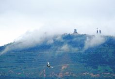 甘肃兰山烟雨犹如步入仙境