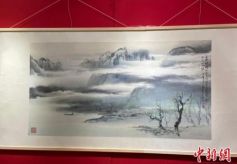 香港展出岭南画派书画作品引关注