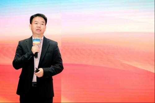 文旅部乡村公共文化研究院学术委员、浙江旅游科学研究院院长张晓峰发表主旨演讲。主办方供图