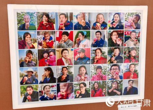 “瑞果之光”摄影长廊展示作品。人民日报记者 银燕摄