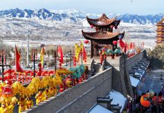 张掖民乐八仙灯会 百年非遗点亮乡村时光