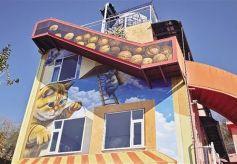 初冬有新景，兰州市“烟雨兰山”创意墙绘扮靓金城