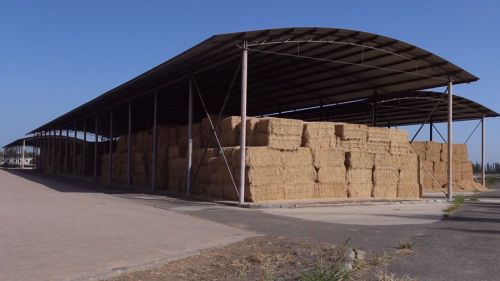 张掖市甘州区沙井镇集中堆垛点。孙昊摄