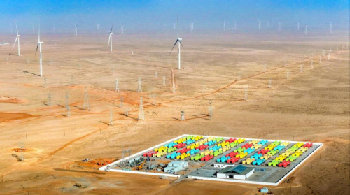 板桥羊台山300MW/1200MW独立共享储能电站。韩甜甜摄